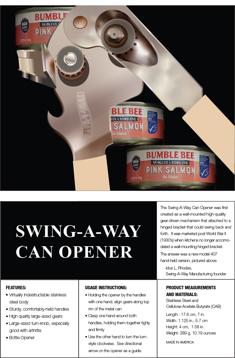 Can opener poster design