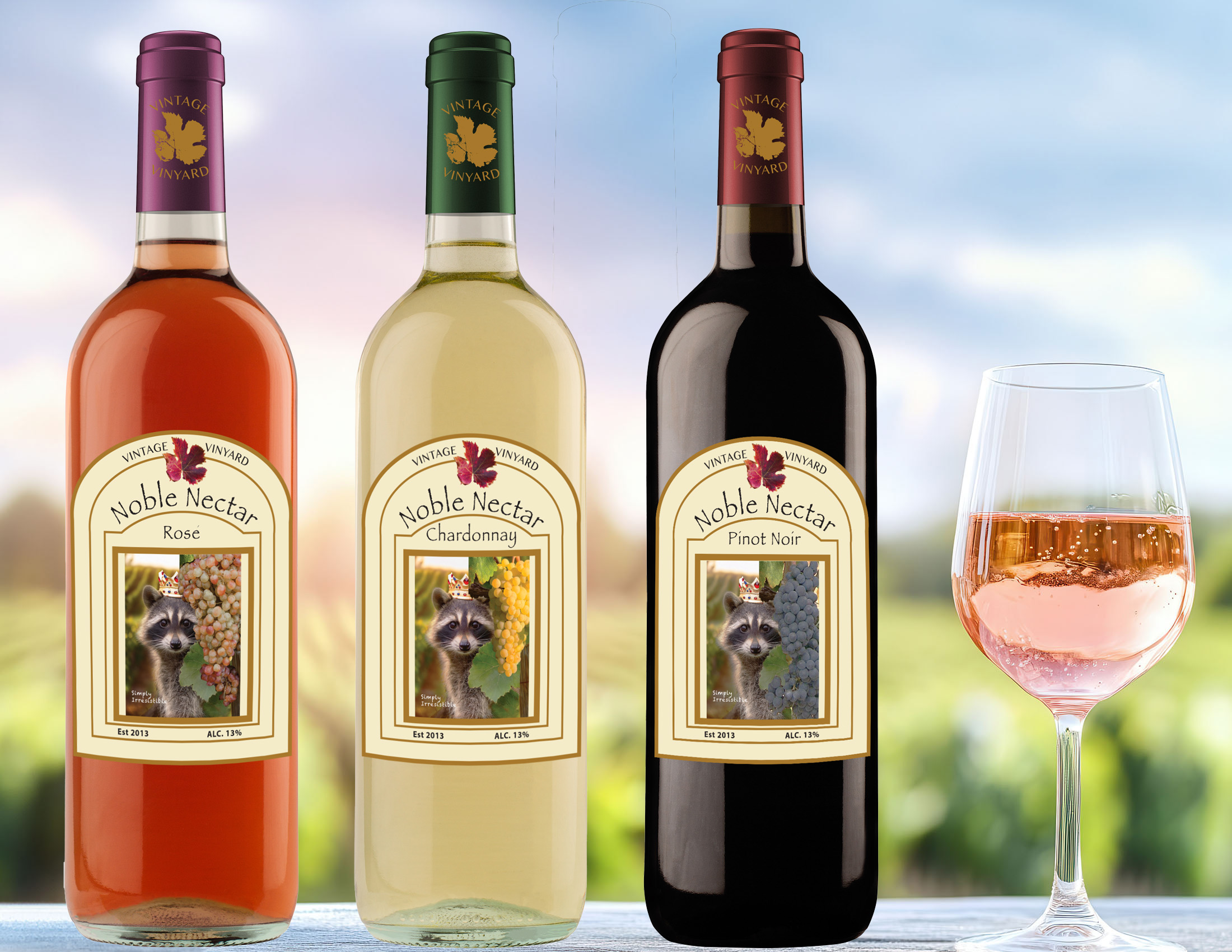 Wine bottle labels